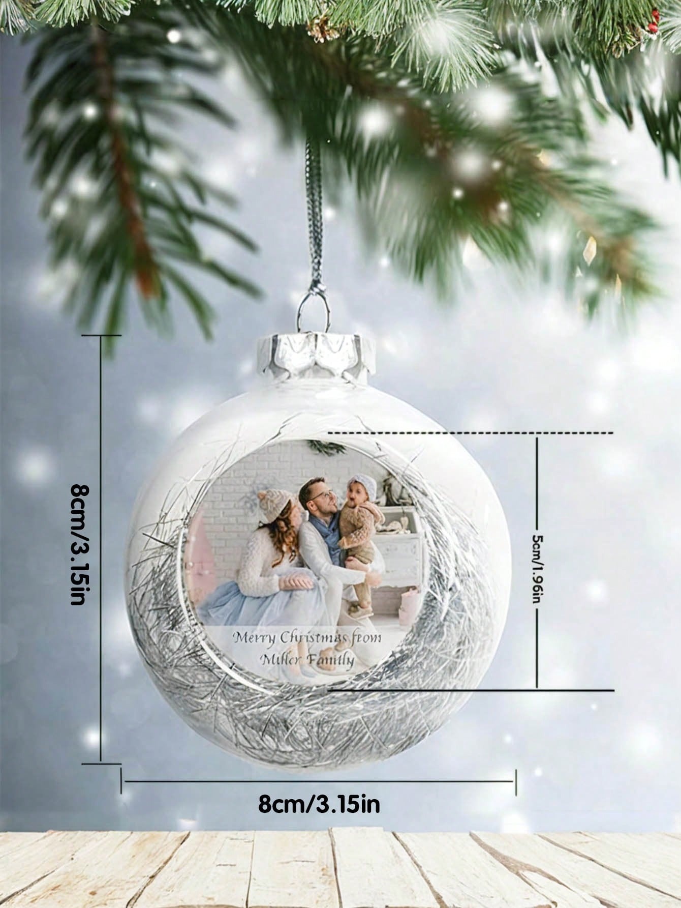 Christmas Decoration Balls with Customizable Photos